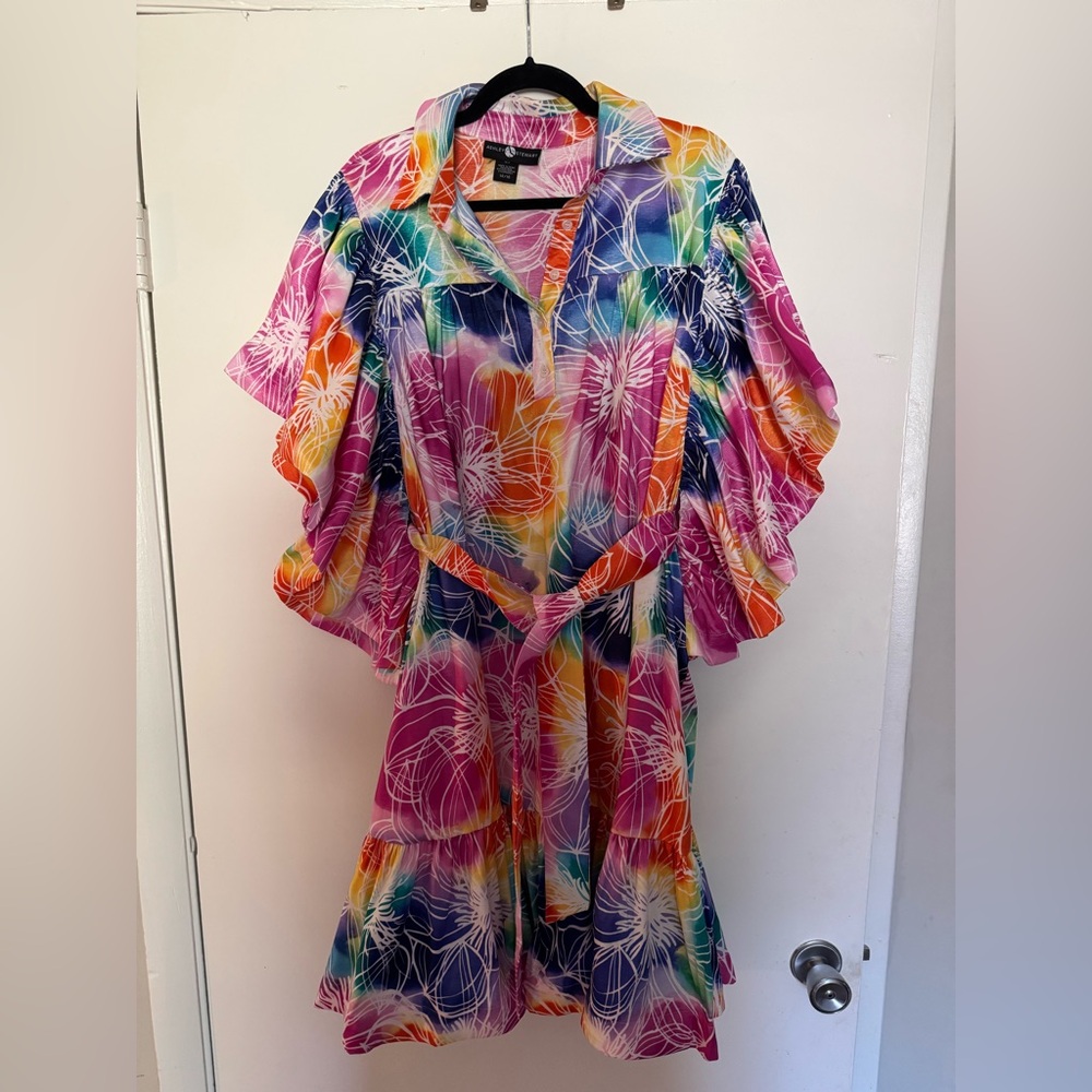 Multicolor knee length dress